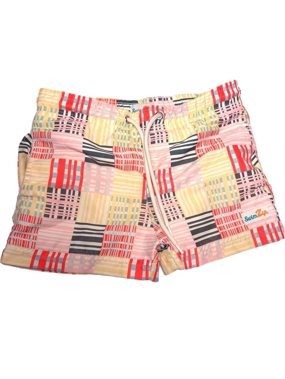 SwimZip Boys Swim Trunks Multi Color Patchwork Size 2